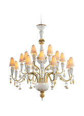 Ivy And Seed 20 Lights Chandelier, Medium Model, Golden Luster (US)